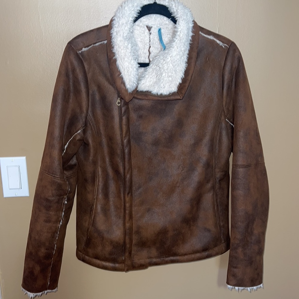 Velvet Brand Faux Suede Bomber